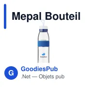 Bouteille d'eau personnalisable Mepal Ellipse 500 ml avec logo - Miniature 8