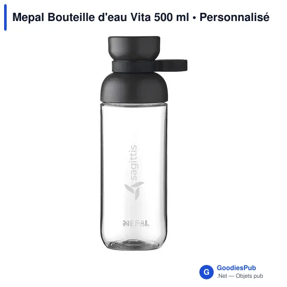 Bouteille d'eau personnalisable Mepal Vita 500 ml avec logo - Image 12