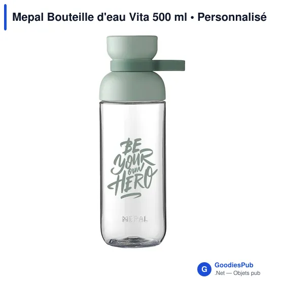 Bouteille d'eau personnalisable Mepal Vita 500 ml avec logo - Image 4