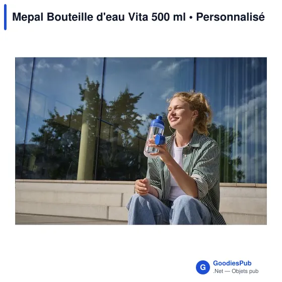 Bouteille d'eau personnalisable Mepal Vita 500 ml avec logo - Image 8