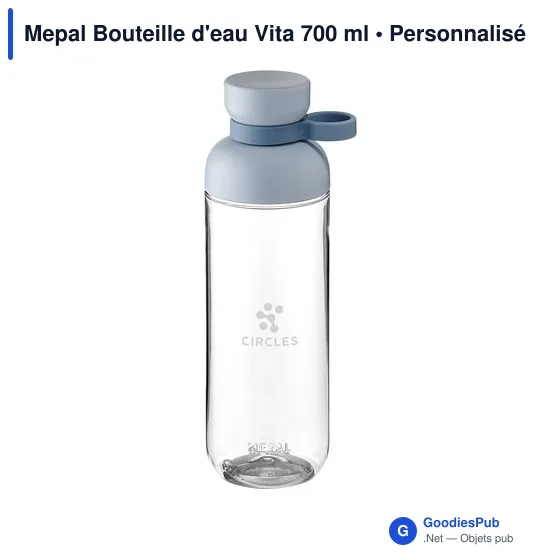Bouteille d'eau personnalisable Mepal Vita 700 ml avec logo - Image 11