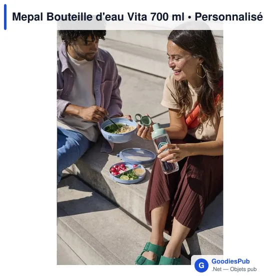 Bouteille d'eau personnalisable Mepal Vita 700 ml avec logo - Image 6