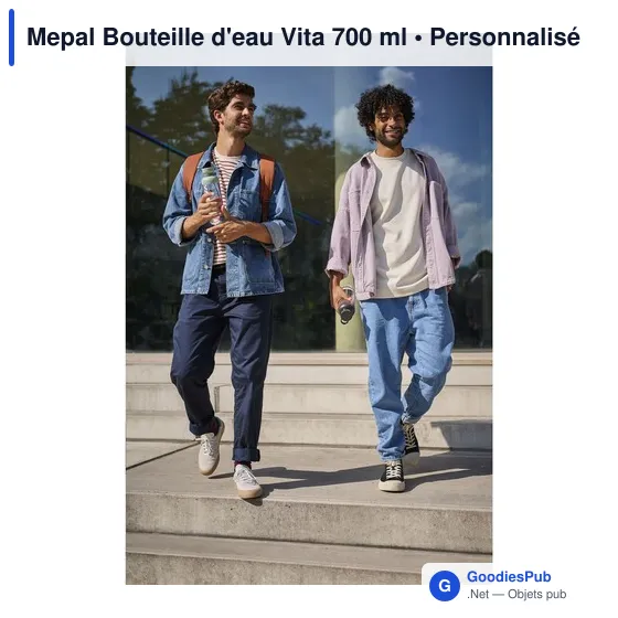 Bouteille d'eau personnalisable Mepal Vita 700 ml avec logo - Image 7