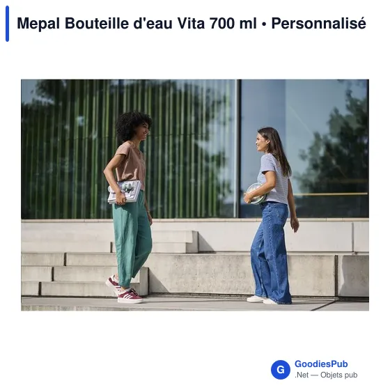 Bouteille d'eau personnalisable Mepal Vita 700 ml avec logo - Image 8