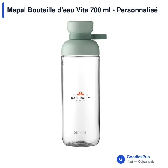 Bouteille d'eau personnalisable Mepal Vita 700 ml avec logo - Image 9