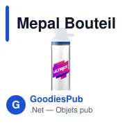 Bouteille d'eau personnalisable Mepal Vita 900 ml avec logo - Miniature 1