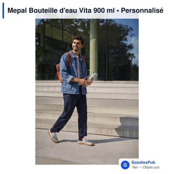 Bouteille d'eau personnalisable Mepal Vita 900 ml avec logo - Image 11