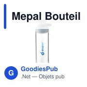 Bouteille d'eau personnalisable Mepal Vita 900 ml avec logo - Miniature 4