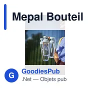 Bouteille d'eau personnalisable Mepal Vita 900 ml avec logo - Miniature 6