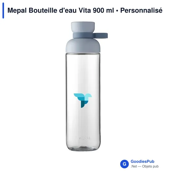 Bouteille d'eau personnalisable Mepal Vita 900 ml avec logo - Image 7