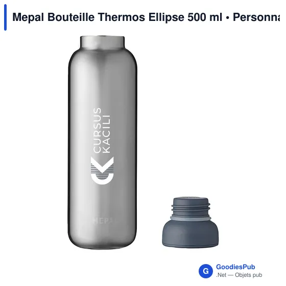 Bouteille isotherme personnalisable Mepal Ellipse 500 ml avec logo - Image 3