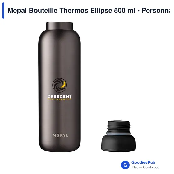 Bouteille isotherme personnalisable Mepal Ellipse 500 ml avec logo - Image 5