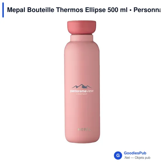 Bouteille isotherme personnalisable Mepal Ellipse 500 ml avec logo - Image 10