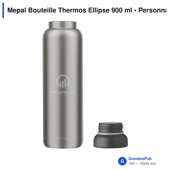 Bouteille isotherme personnalisable Mepal Ellipse 900 ml avec logo - Image 4