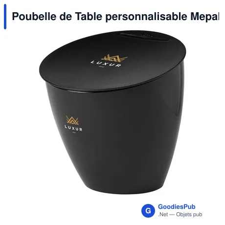 Poubelle de Table personnalisable Mepal Calypso pour logo
