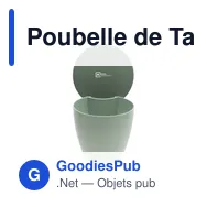 Poubelle de Table personnalisable Mepal Calypso pour logo - Miniature 9