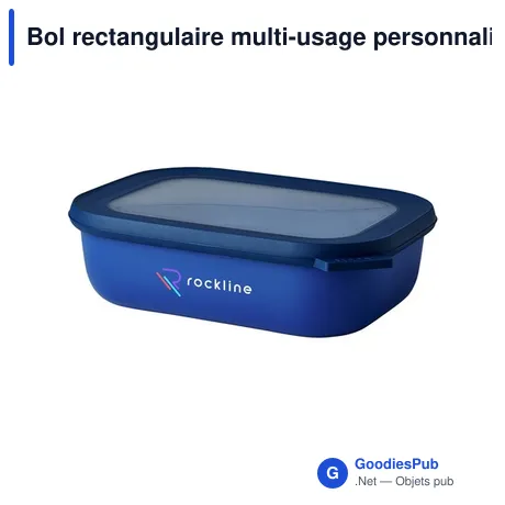 Bol rectangulaire multi-usage personnalisable Mepal Cirqula avec logo