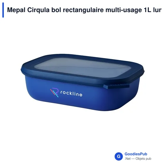 Bol rectangulaire multi-usage personnalisable Mepal Cirqula avec logo - Image 1