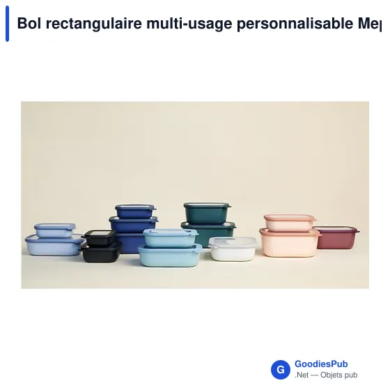 Bol rectangulaire multi-usage personnalisable Mepal Cirqula avec logo - Image 3