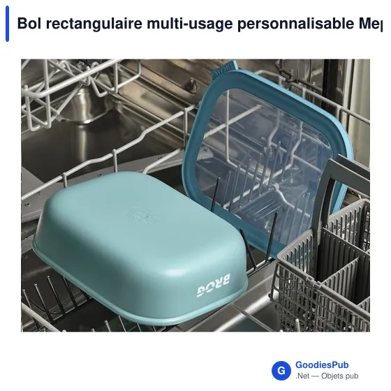 Bol rectangulaire multi-usage personnalisable Mepal Cirqula avec logo - Image 7