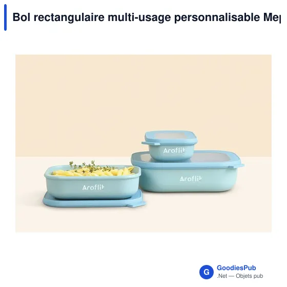 Bol rectangulaire multi-usage personnalisable Mepal Cirqula avec logo - Image 9