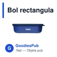Bol rectangulaire multi-usage personnalisable Mepal Cirqula avec logo - Miniature 10