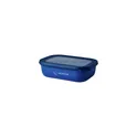 Variante bleu vif - Bol rectangulaire multi-usage personnalisable Mepal Cirqula avec logo
