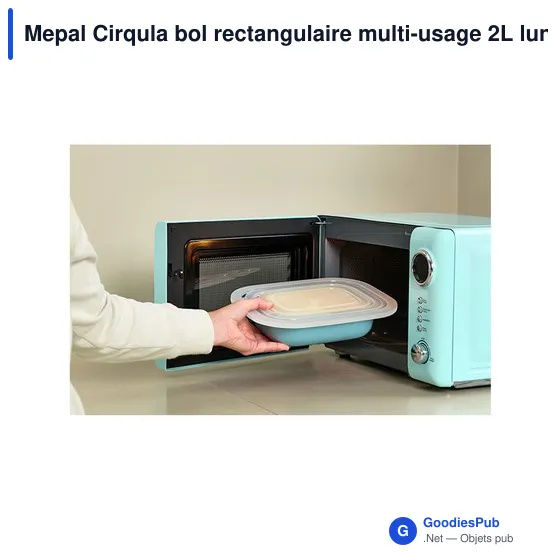 Bol rectangulaire personnalisable Mepal Cirqula 2L avec logo - Image 2