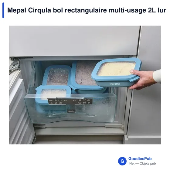 Bol rectangulaire personnalisable Mepal Cirqula 2L avec logo - Image 11