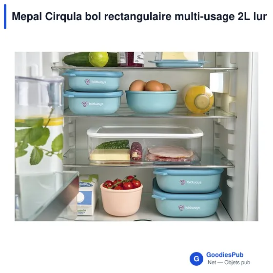 Bol rectangulaire personnalisable Mepal Cirqula 2L avec logo - Image 12