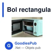 Bol rectangulaire personnalisable Mepal Cirqula 2L avec logo - Miniature 3