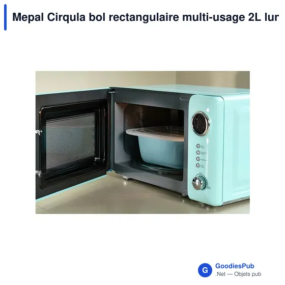 Bol rectangulaire personnalisable Mepal Cirqula 2L avec logo - Image 3