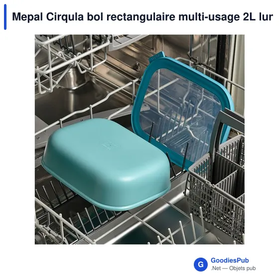 Bol rectangulaire personnalisable Mepal Cirqula 2L avec logo - Image 5