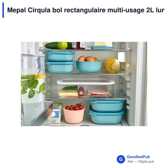 Bol rectangulaire personnalisable Mepal Cirqula 2L avec logo - Image 7