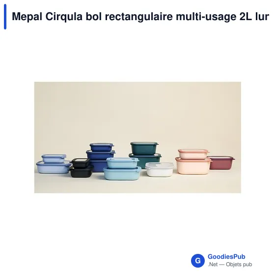 Bol rectangulaire personnalisable Mepal Cirqula 2L avec logo - Image 8