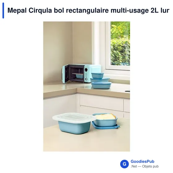 Bol rectangulaire personnalisable Mepal Cirqula 2L avec logo - Image 9