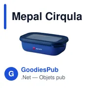 Boîte à déjeuner personnalisable Mepal Cirqula 500 ml avec logo - Miniature 1