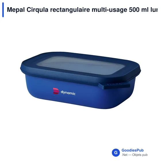 Boîte à déjeuner personnalisable Mepal Cirqula 500 ml avec logo - Image 1