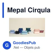 Boîte à déjeuner personnalisable Mepal Cirqula 500 ml avec logo - Miniature 3
