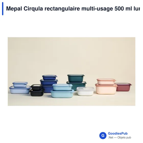 Boîte à déjeuner personnalisable Mepal Cirqula 500 ml avec logo - Image 3