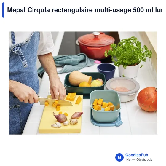 Boîte à déjeuner personnalisable Mepal Cirqula 500 ml avec logo - Image 4