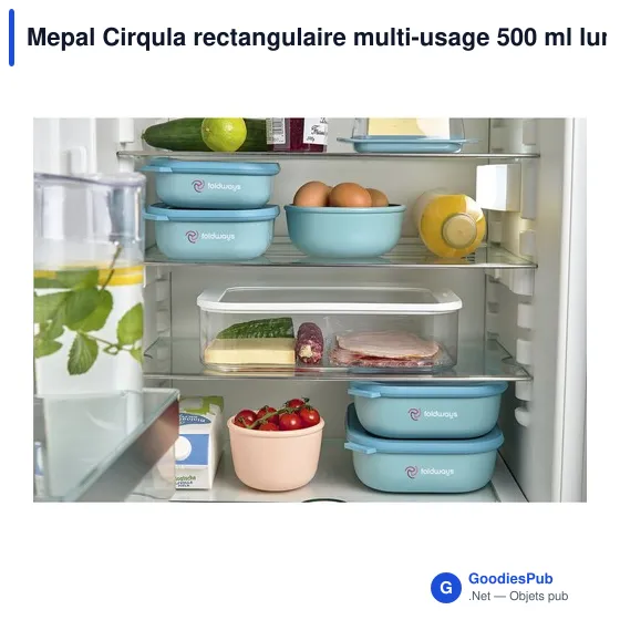 Boîte à déjeuner personnalisable Mepal Cirqula 500 ml avec logo - Image 6
