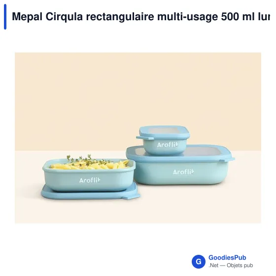 Boîte à déjeuner personnalisable Mepal Cirqula 500 ml avec logo - Image 9