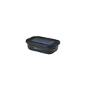 Variante noir nordique - Boîte à déjeuner personnalisable Mepal Cirqula 500 ml avec logo