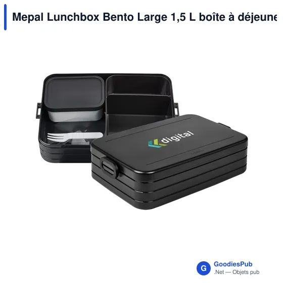 Mepal Lunchbox Bento Large 1,5 L boîte à déjeuner personnalisé avec logo entreprise - Image 1
