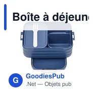 Boîte à déjeuner personnalisable Mepal Lunchbox Bento midi 900 mlavec logo - Miniature 2