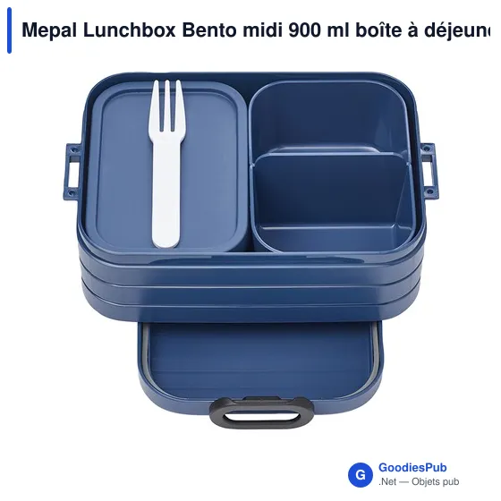 Boîte à déjeuner personnalisable Mepal Lunchbox Bento midi 900 mlavec logo - Image 2