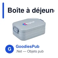 Boîte à déjeuner personnalisable Mepal Lunchbox Bento midi 900 mlavec logo - Miniature 11