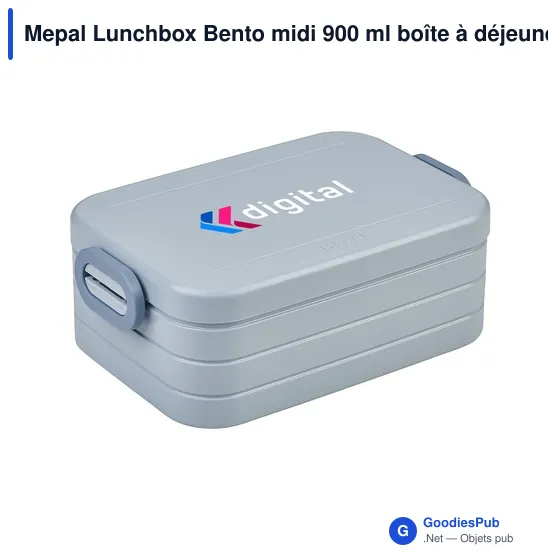 Boîte à déjeuner personnalisable Mepal Lunchbox Bento midi 900 mlavec logo - Image 11