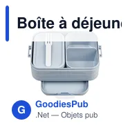 Boîte à déjeuner personnalisable Mepal Lunchbox Bento midi 900 mlavec logo - Miniature 12